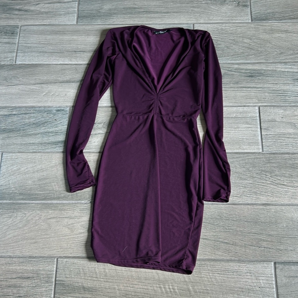Matel purple mini dress